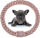 Diamond Pets – Coleira de Luxo com Elo para Cães e Gatos