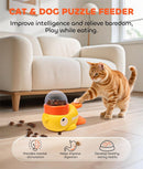 FunFeeder – Alimentador Interativo em Forma de Pato para Cães e Gatos