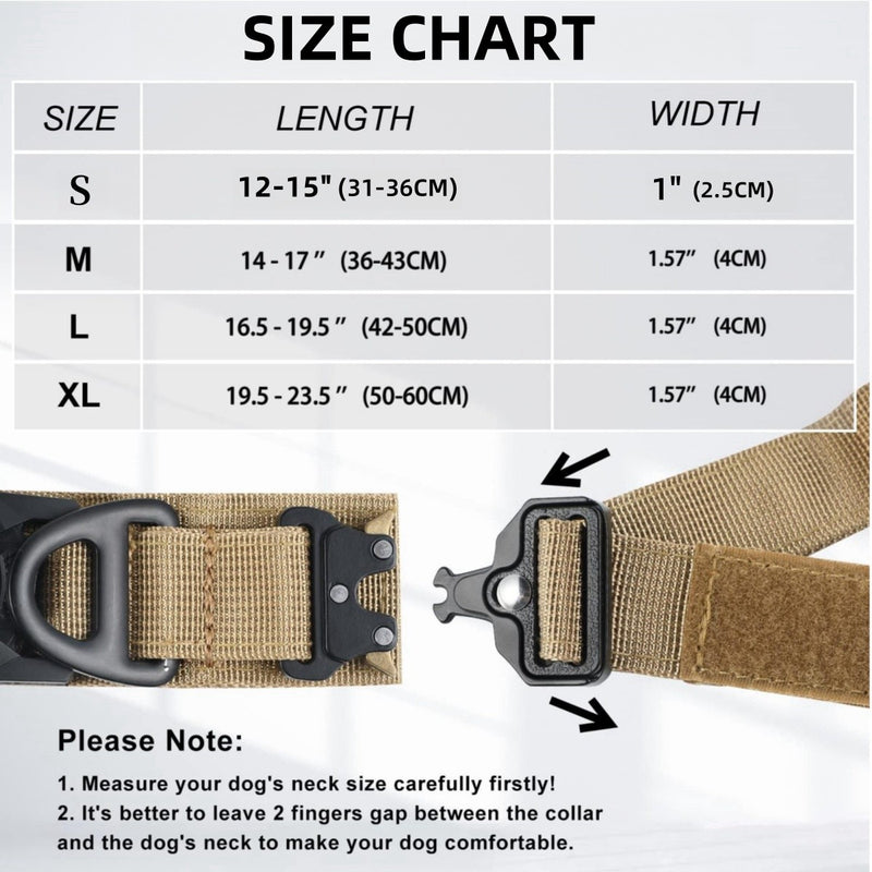 Linha Tática AirSecure – Coleira de Nylon com Suporte AirTag para Cães