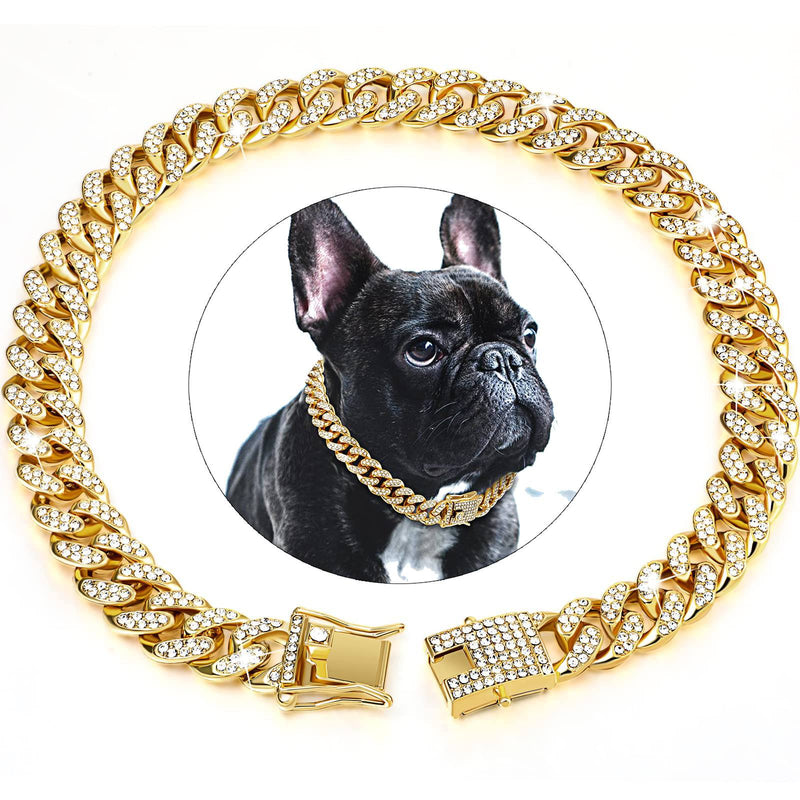 Diamond Pets – Coleira de Luxo com Elo para Cães e Gatos