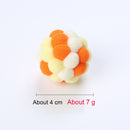 Bola de pelúcia interativa para gatos