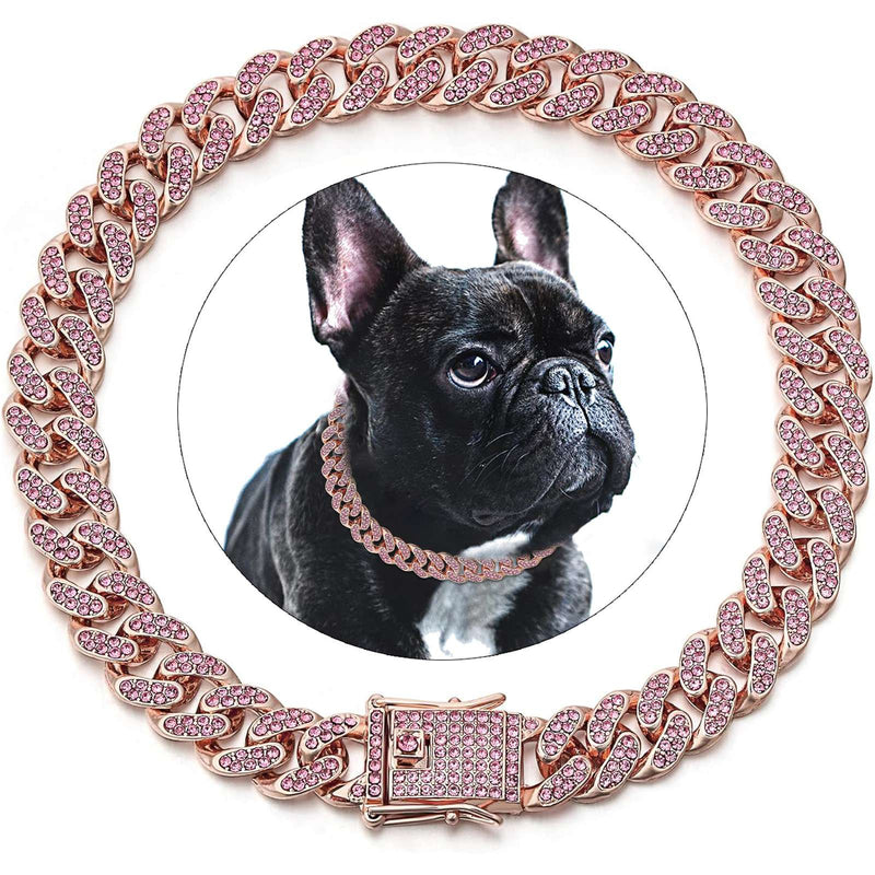 Diamond Pets – Coleira de Luxo com Elo para Cães e Gatos
