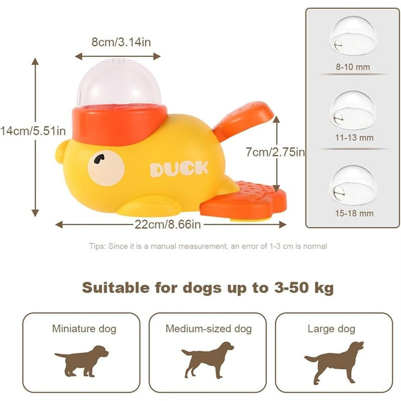 FunFeeder – Alimentador Interativo em Forma de Pato para Cães e Gatos